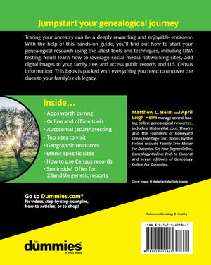Genealogy For Dummies (For Dummies (Computers)),Used