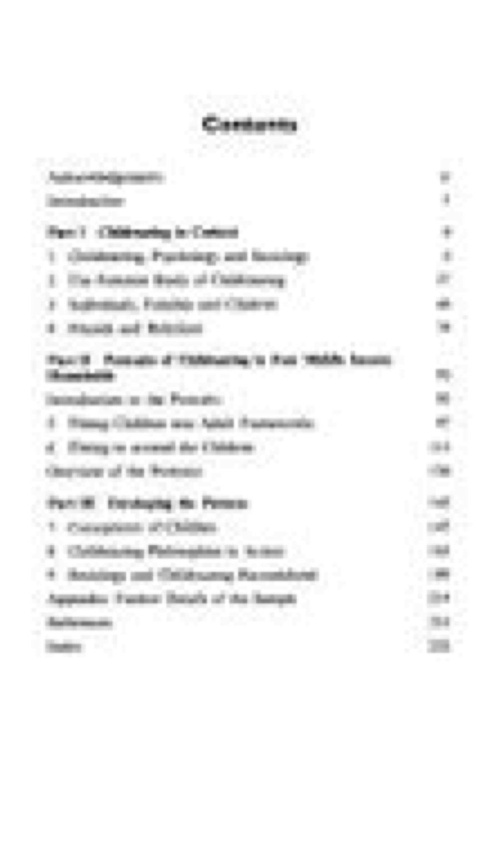 Mothers and Their Children: A Feminist Sociology of Childrearing