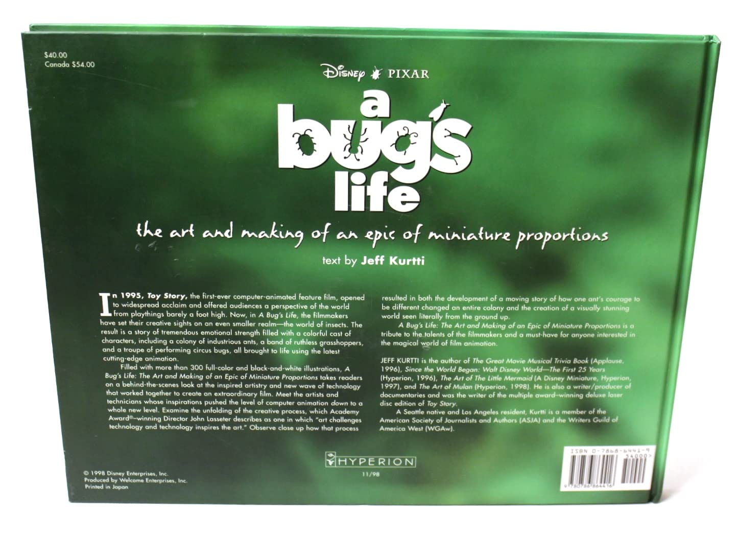 A Bug's Life: The Art and Making of an Epic of Miniature Proportions,New
