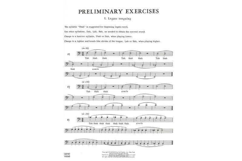 Studies in Legato for Trombone,Used