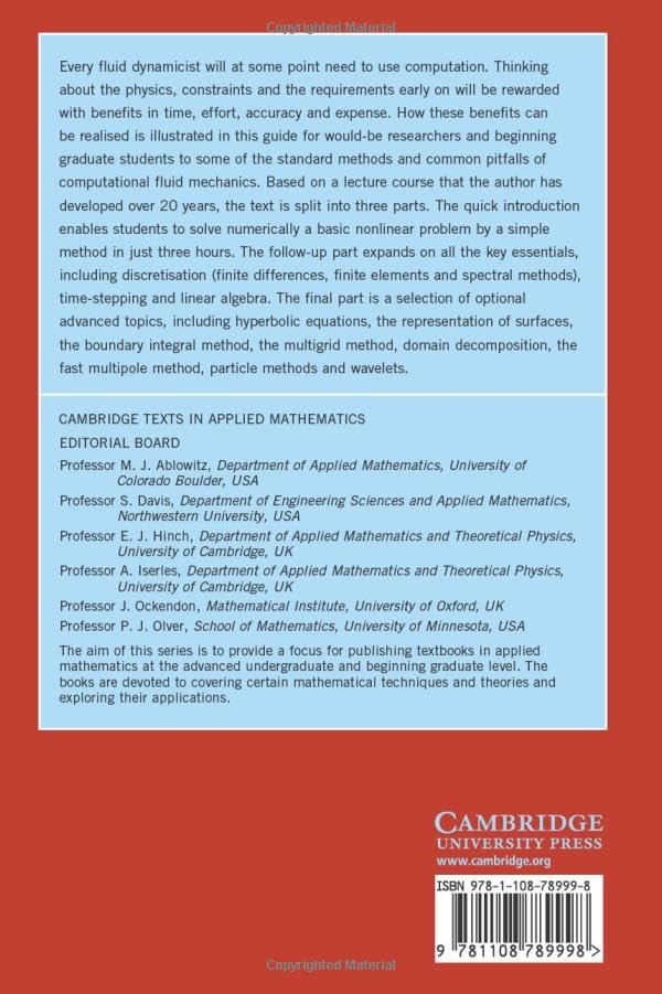 Think Before You Compute (Cambridge Texts in Applied Mathematics, Series Number 61),Used
