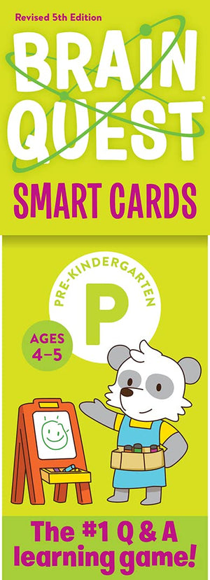 Brain Quest Pre-Kindergarten Smart Cards Revised 5th Edition (Brain Quest Smart Cards)-New Condition
