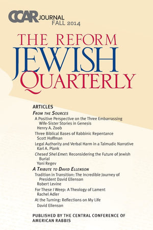 Ccar Journal  Reform Jewish Quarterly Fall 2014,Used