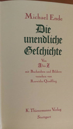 Die unendliche Geschichte: Von A bis Z (German Edition),Used