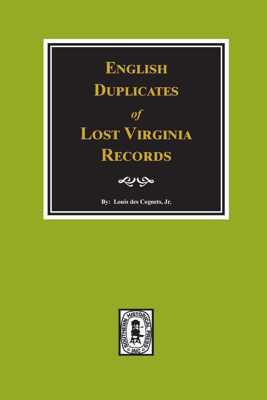 English Duplicates of LOST Virginia Records.,Used