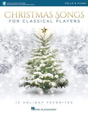 Christmas Songs for Classical Players  Cello and Piano Book/Online Audio,Used