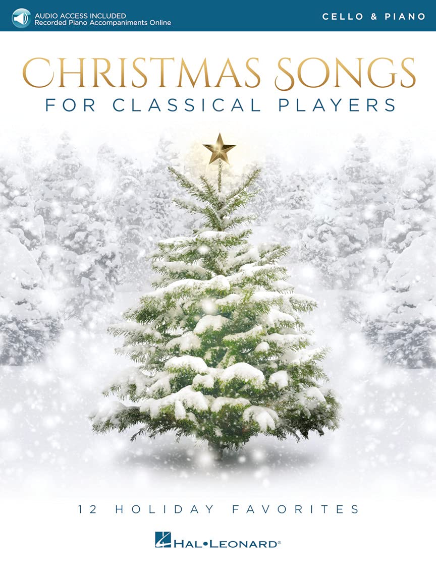 Christmas Songs for Classical Players  Cello and Piano Book/Online Audio,Used