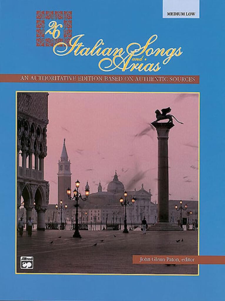 26 Italian Songs And Arias: Medium Low Voice, Book & Cd,Used