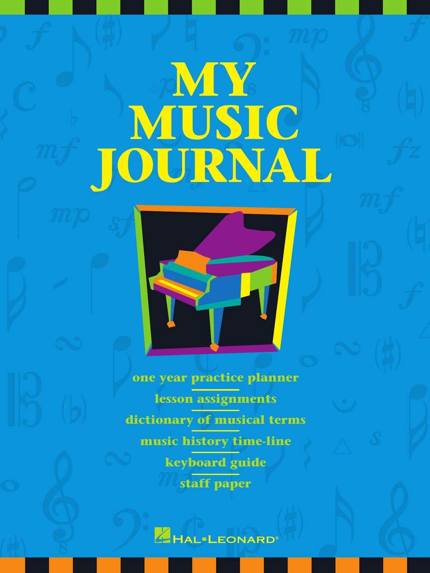 My Music Journal  Student Assignment Book  Practice Planner with Staff Paper, Lesson Pages and Music History  Hal Leonard Piano,Used
