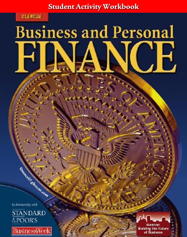 Business And Personal Finance, Student Activity Workbook (Personal Finance (Recordkeep)),New