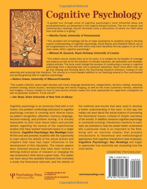 Cognitive Psychology (Key Readings In Cognition),Used