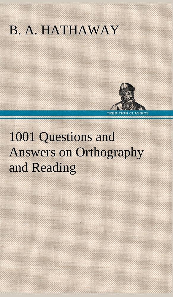 1001 Questions and Answers on Orthography and Reading,Used