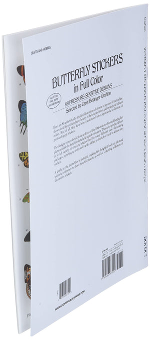 Butterfly Stickers in Full Color: 88 PressureSensitive Designs,Used