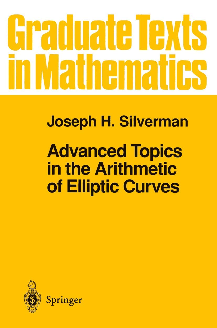 Advanced Topics in the Arithmetic of Elliptic Curves (Graduate Texts in Mathematics, 151),Used