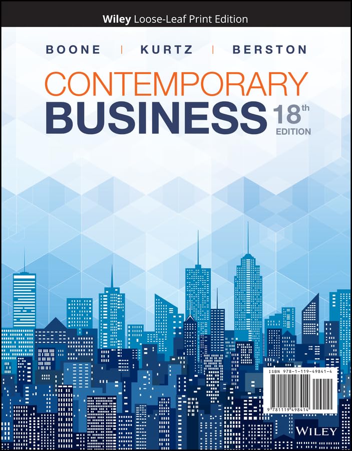 Contemporary Business,New