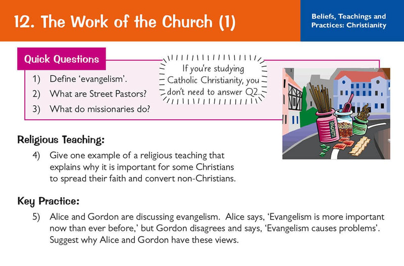 New 91 GCSE AQA A Religious Studies: Christianity & Buddhism Revision Question Cards: perfect for catchup and the 2022 and 202,Used