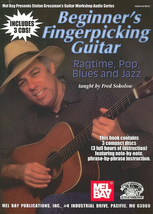 Beginner's Fingerpicking Guitar: Ragtime, Pop, Blues and Jazz,Used