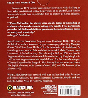 The English Governess at the Siamese Court: Recollections of Six Years in the Royal Palace at Bangkok,New