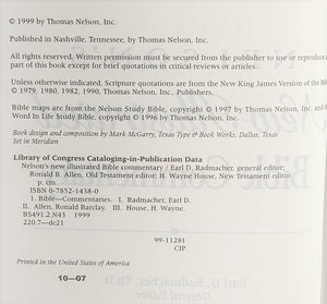 Nelson's New Illustrated Bible Commentary: Spreading the Light of God's Word into Your Life,Used