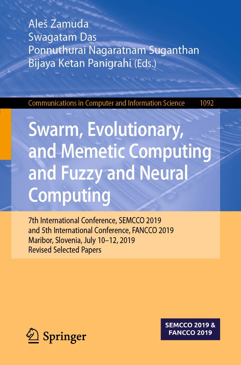 Swarm, Evolutionary, and Memetic Computing and Fuzzy and Neural Computing (Communications in Computer and Information Science),Used
