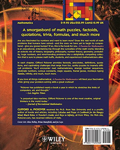 A Passion for Mathematics: Numbers, Puzzles, Madness, Religion, and the Quest for Reality,New