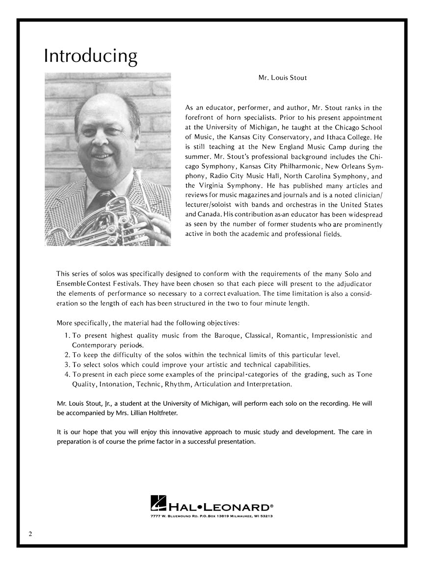 Master Solos Intermediate Level  French Horn: Book/Online Audio