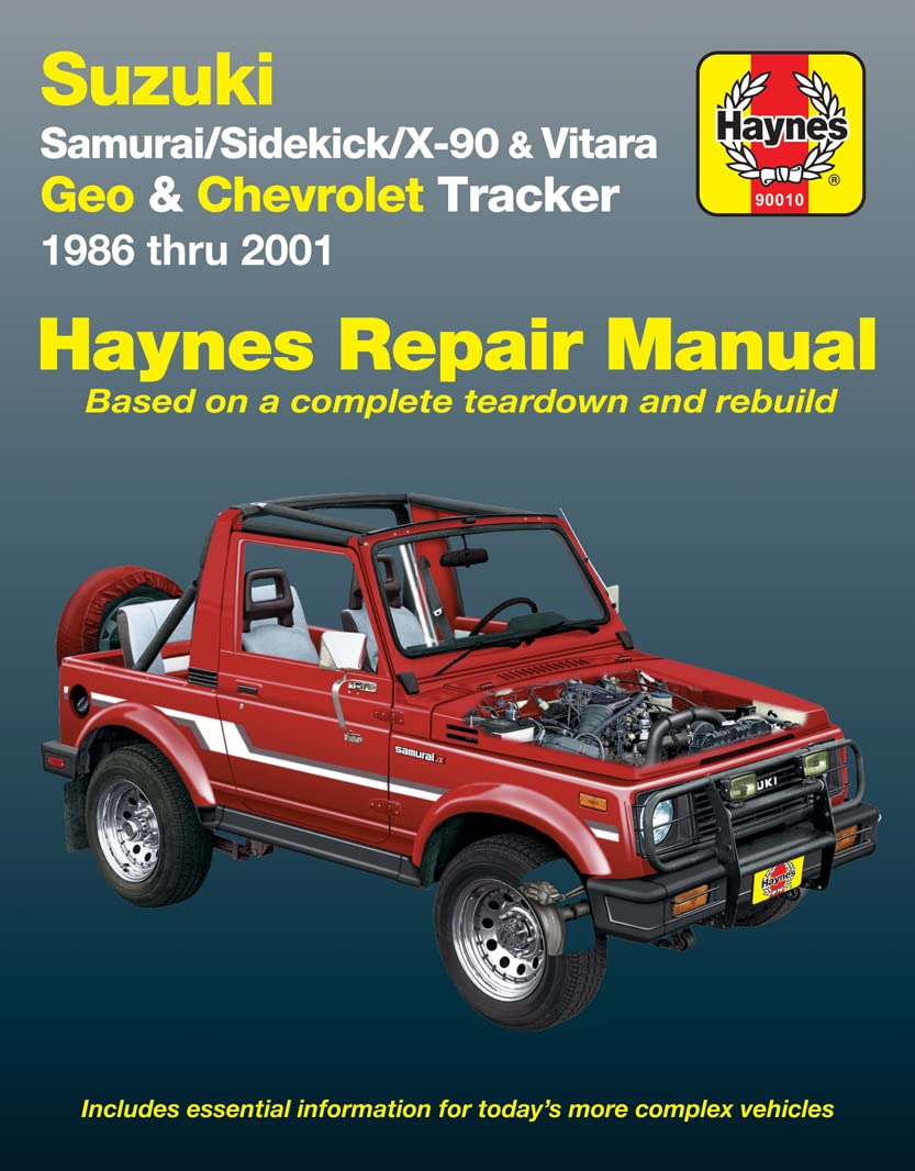 Suzuki Samurai,Sidekick, X90 & Vitara (8601) Haynes Manual (USA) (Paperback),New