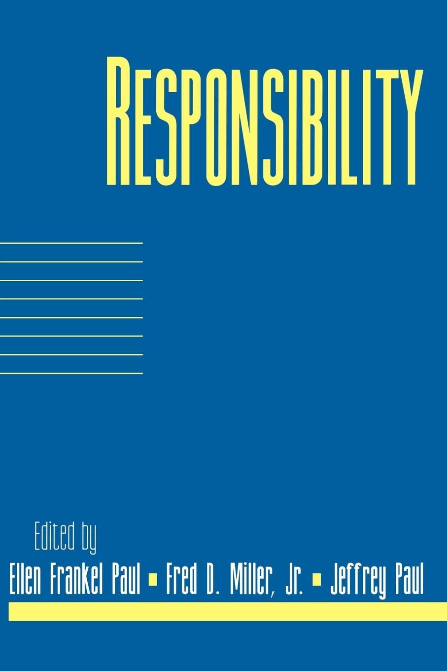Responsibility V16 P2 (Social Philosophy And Policy),New