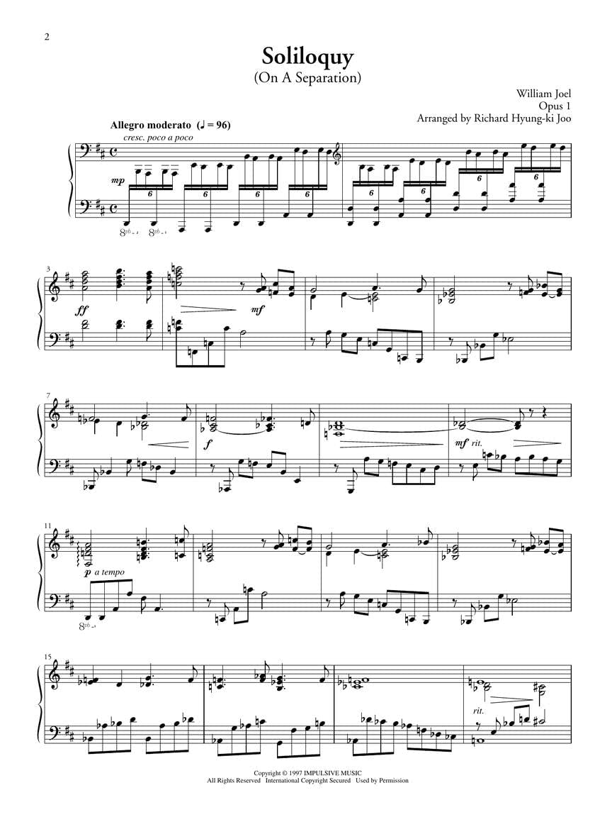 Billy Joel  Fantasies & Delusions: Music For Solo Piano, Op. 110,Used