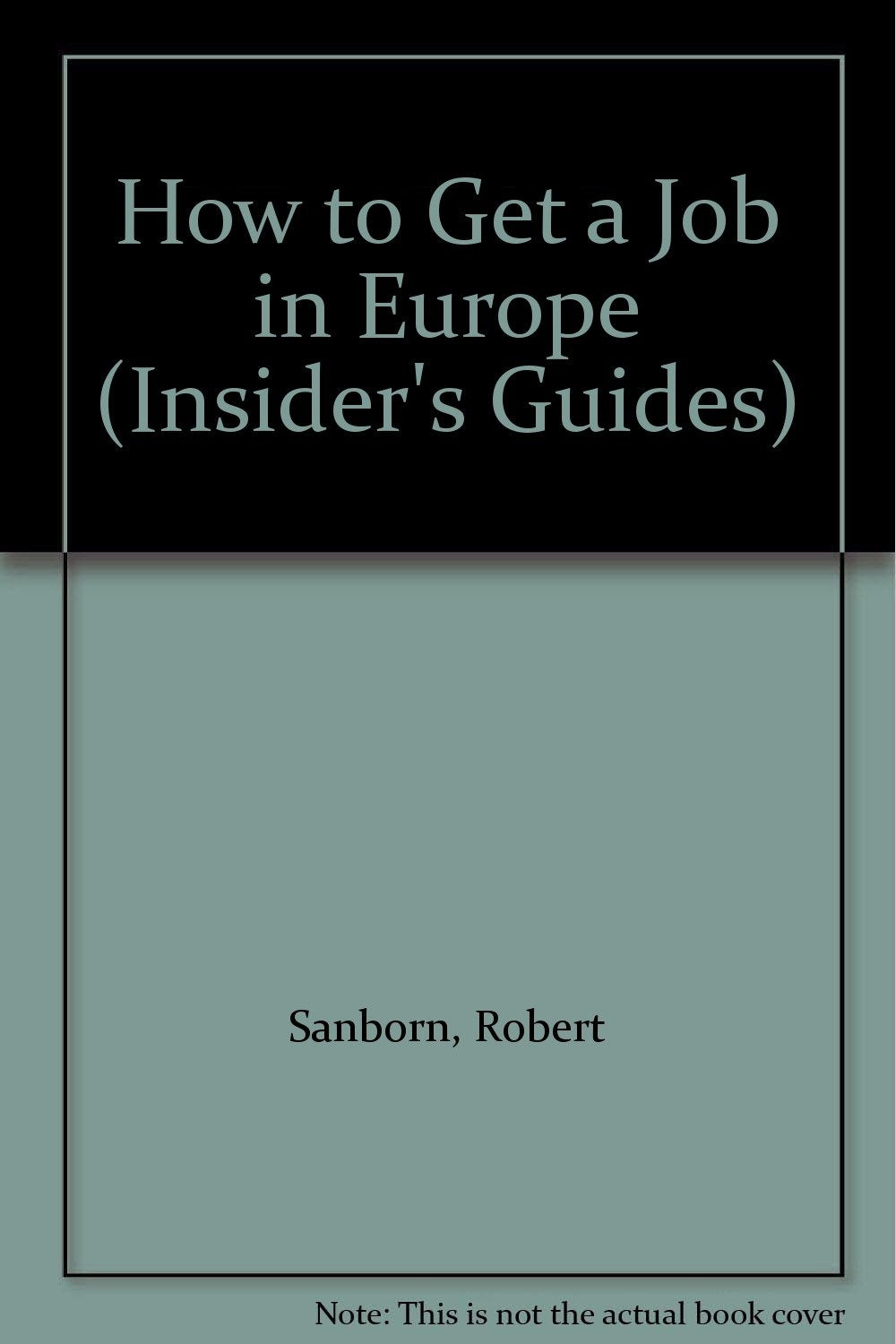 Europe (How To Get A Job In Europe)