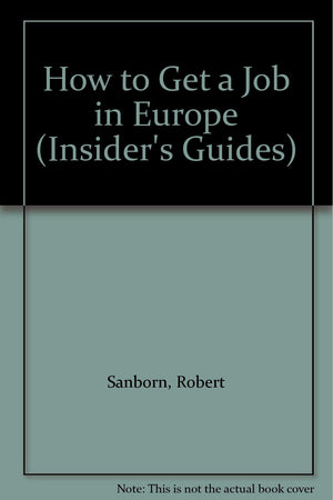 Europe (How To Get A Job In Europe)