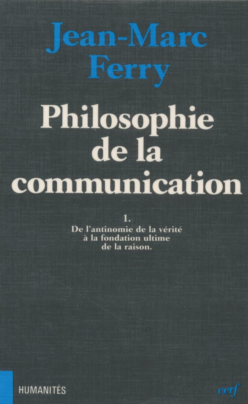 Philosophie de la communication, I,Used