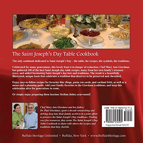 Saint Josephs Day Table Cookbook,Used