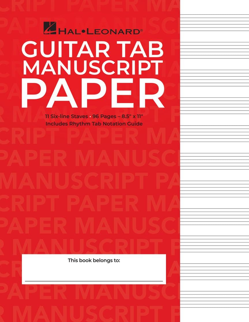 Guitar Tablature Manuscript Paper  WireBound  Blank Sheet Music Book  11 Tablature Staves Per Page for Guitarists and Composer,New