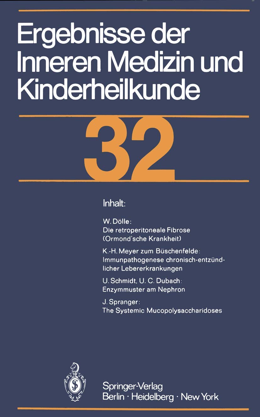 Ergebnisse Der Inneren Medizin Und Kinderheilkunde (Ergebnisse der Inneren Medizin und Kinderheilkunde. Neue Folge Advances in I,Used