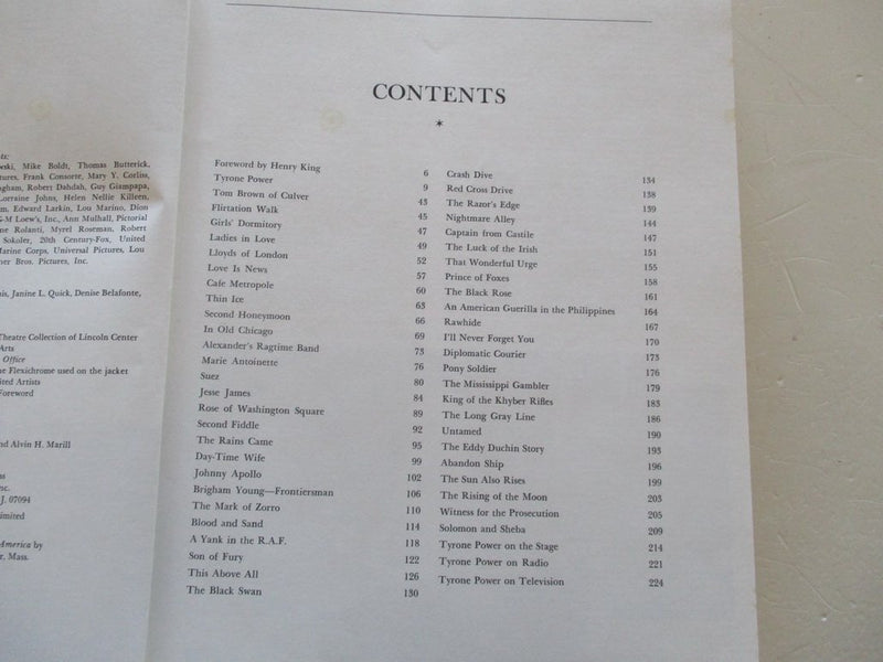 The Films of Tyrone Power,New