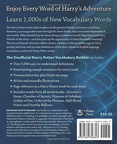 The Unofficial Harry Potter Vocabulary Builder: Learn the 3,000 Hardest Words from All Seven Books and Enjoy the Series More,Used