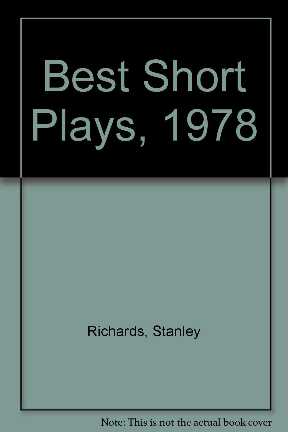Best Short Plays, 1978,Used