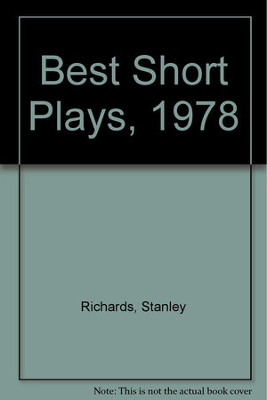 Best Short Plays, 1978,Used