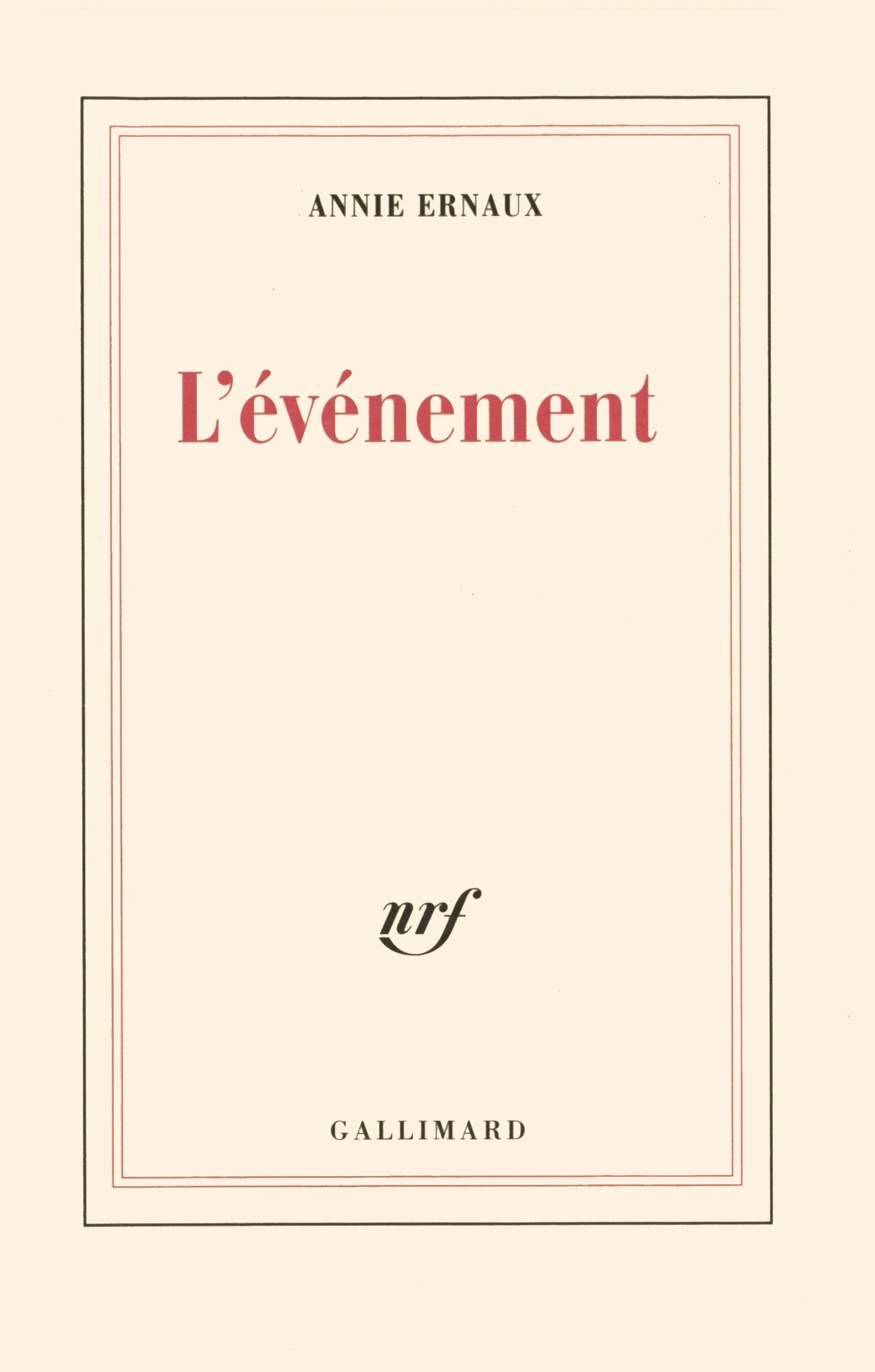 L'vnement,New