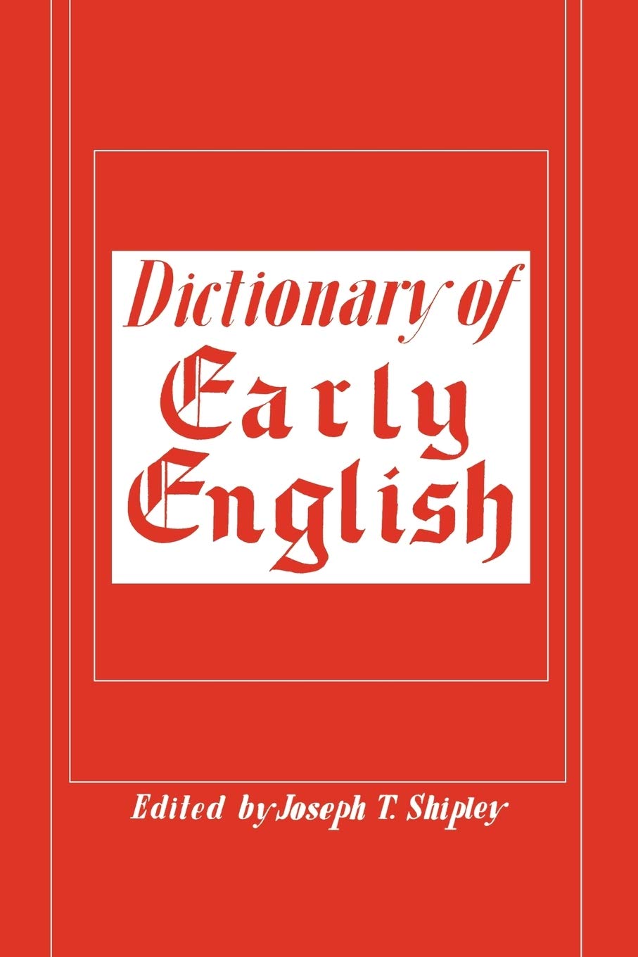 Dictionary Of Early English,Used