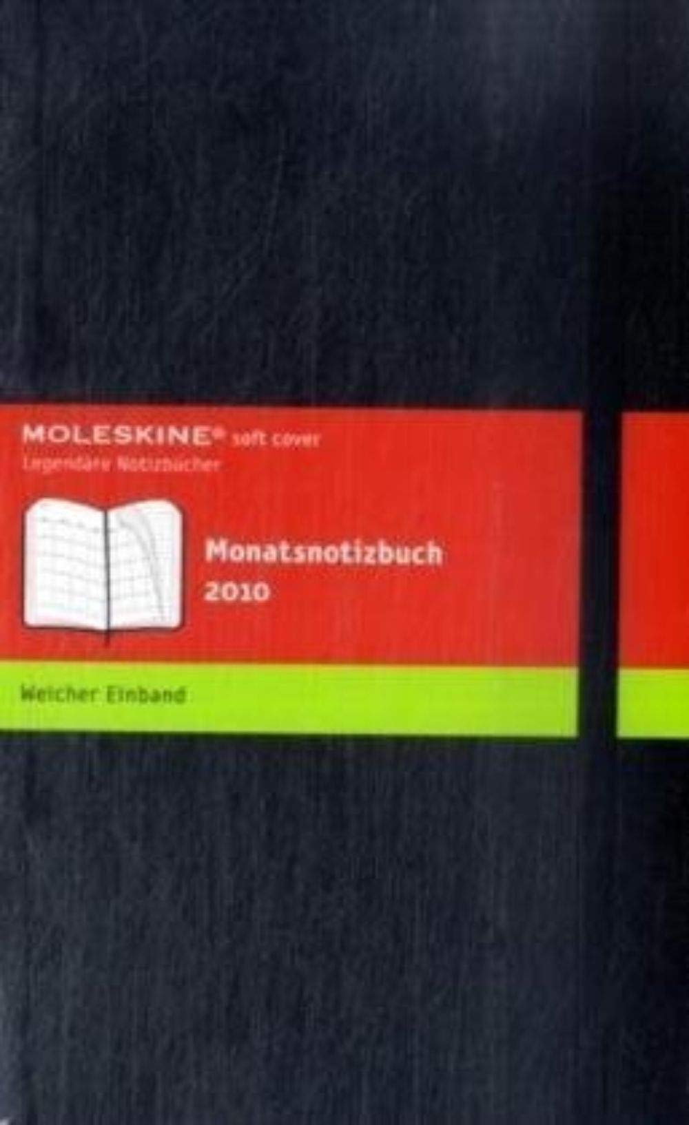 Moleskine Monthly Notebook  2010 12 Month  Large, Soft Black