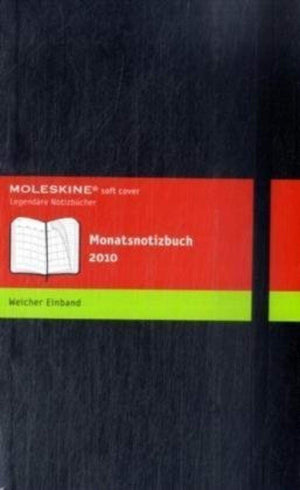 Moleskine Monthly Notebook  2010 12 Month  Large, Soft Black
