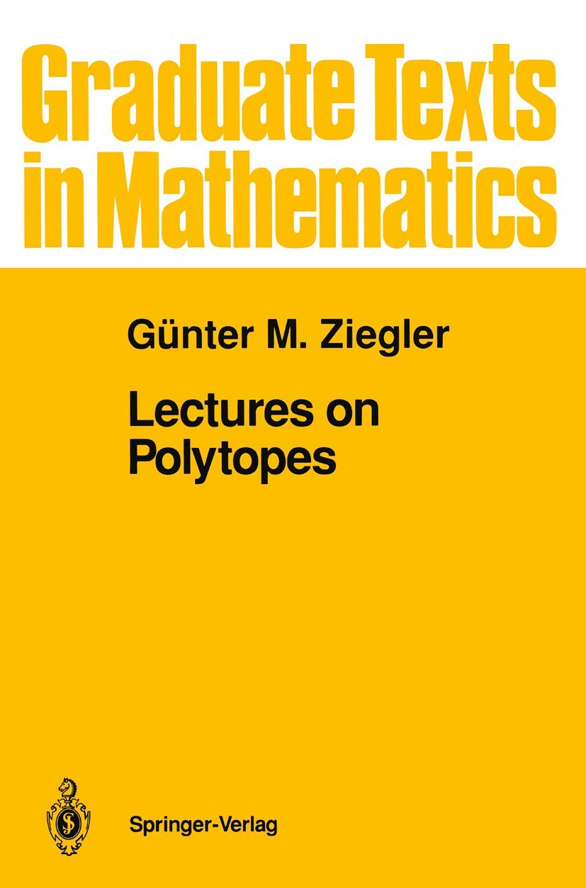 Lectures on Polytopes (Graduate Texts in Mathematics, 152),Used
