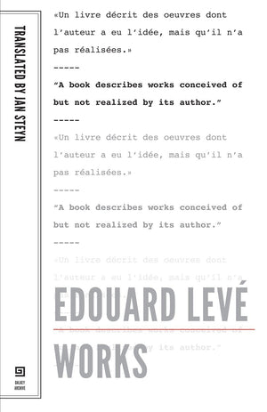 Edouard Leve: Works (French Literature)