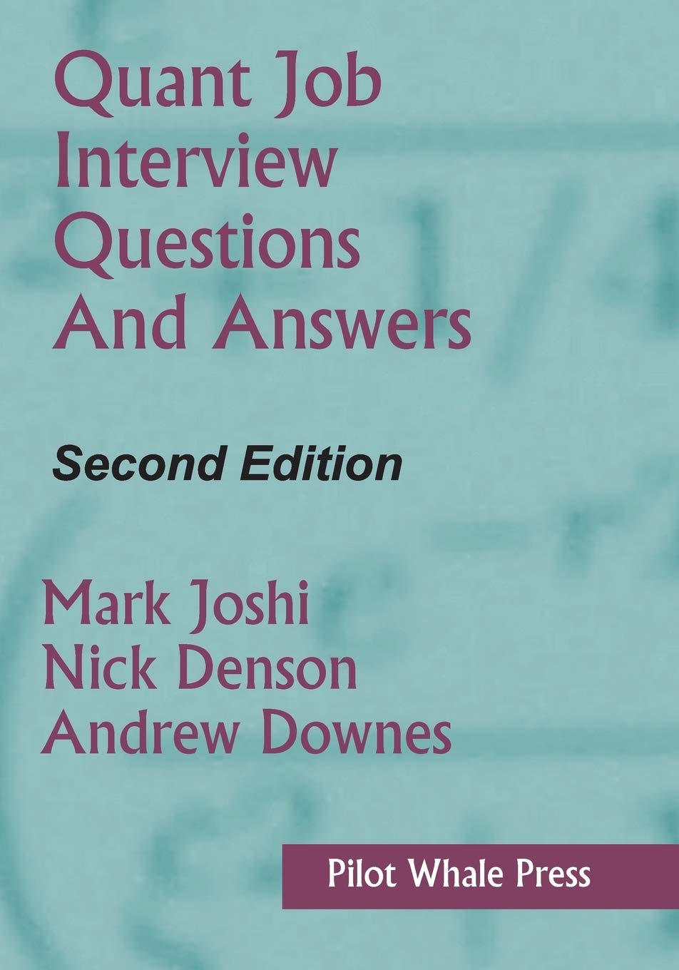 Quant Job Interview Questions and Answers (Second Edition),Used