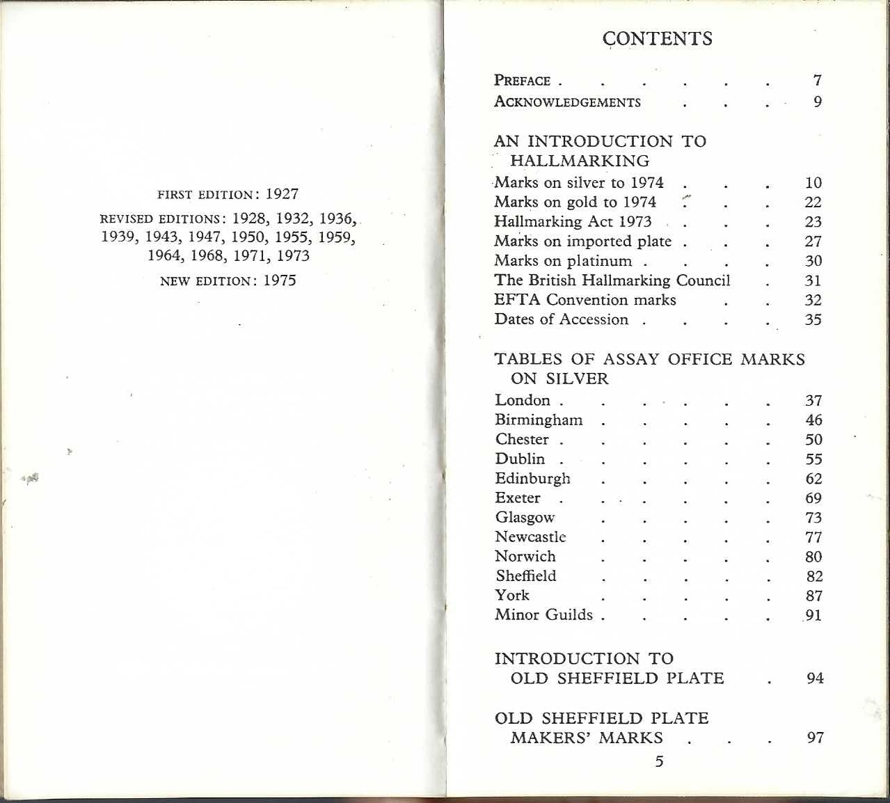 Bradburys Book of Hallmarks,Used