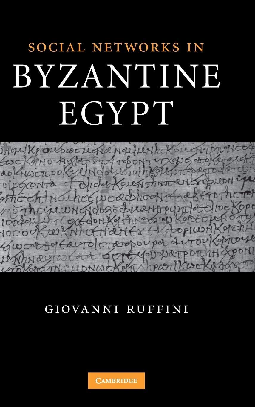 Social Networks in Byzantine Egypt,Used