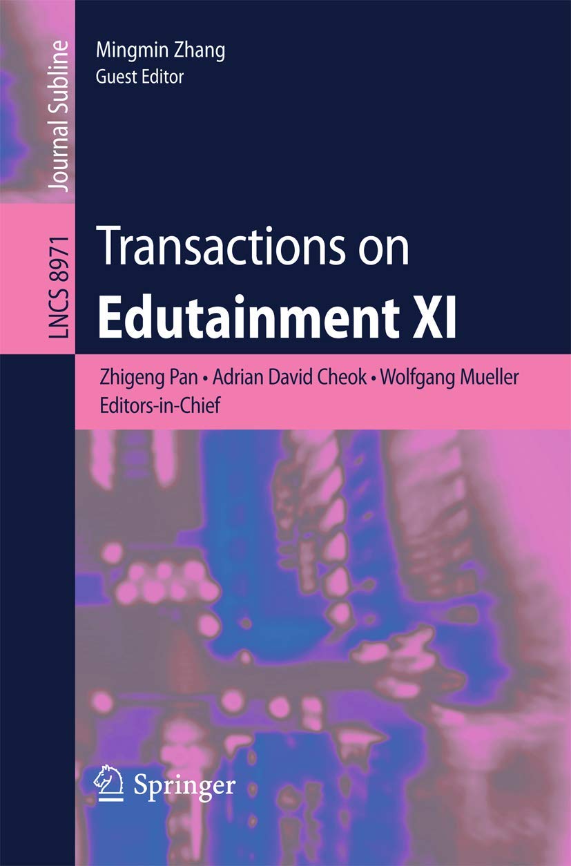 Transactions on Edutainment XI (Lecture Notes in Computer Science, 8971),Used