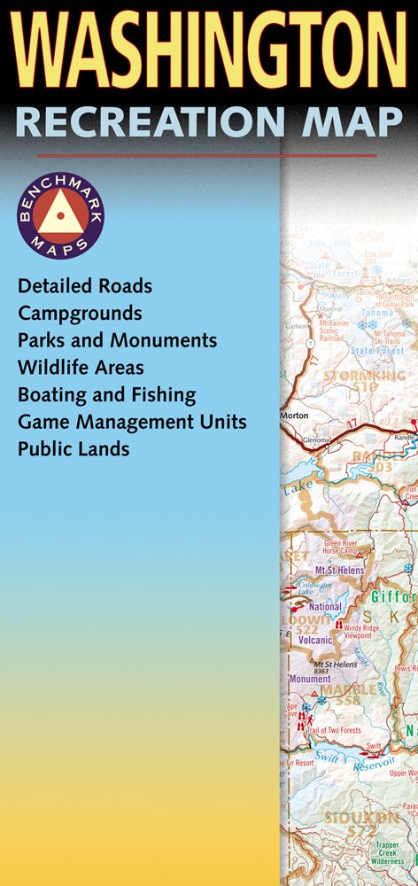 Washington Recreation Map (Benchmark Maps),Used